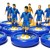 Subbuteo Andrew Table Soccer Italy 2006 World Cup Winners on WSB Professional Bases
